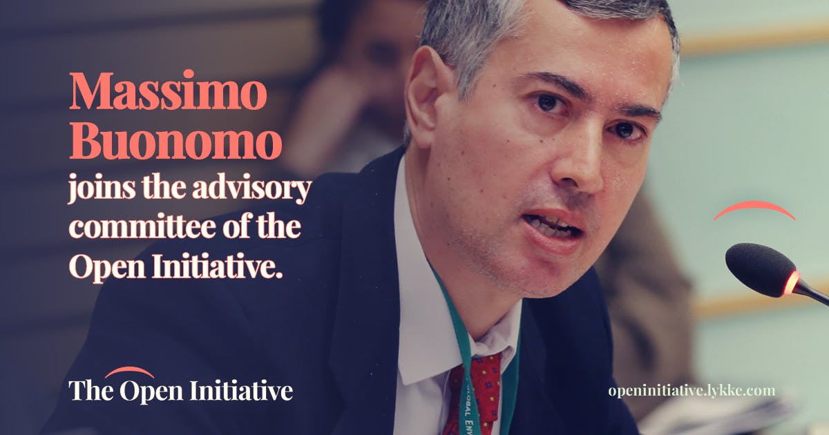 Massimo Buonomo joins the Advisory Committee of The Open Initiative