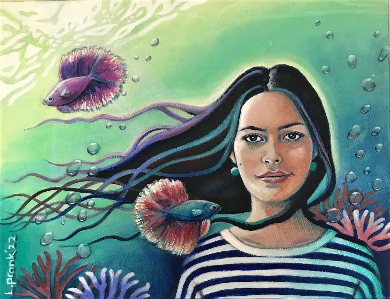 Landscape - Mikki and Siamese Fighting Fish