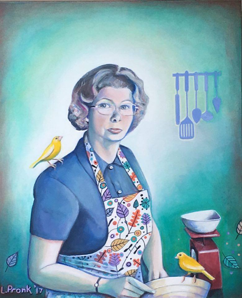 Painting of Viola - Landscape - Acrylic on canvas
