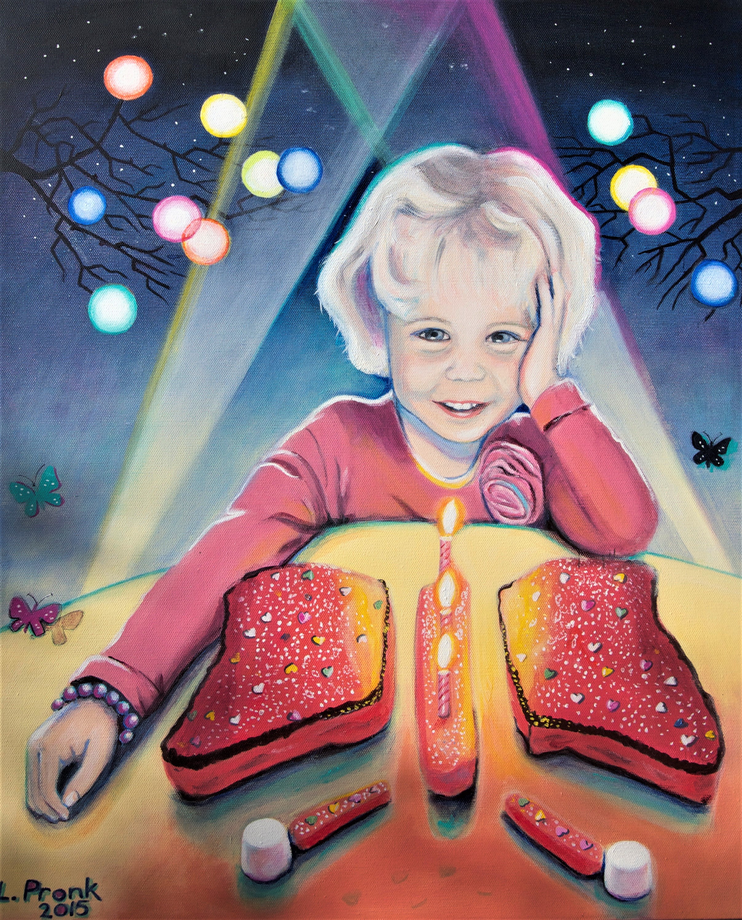 Portrait of Alice, Acrylic on canvas