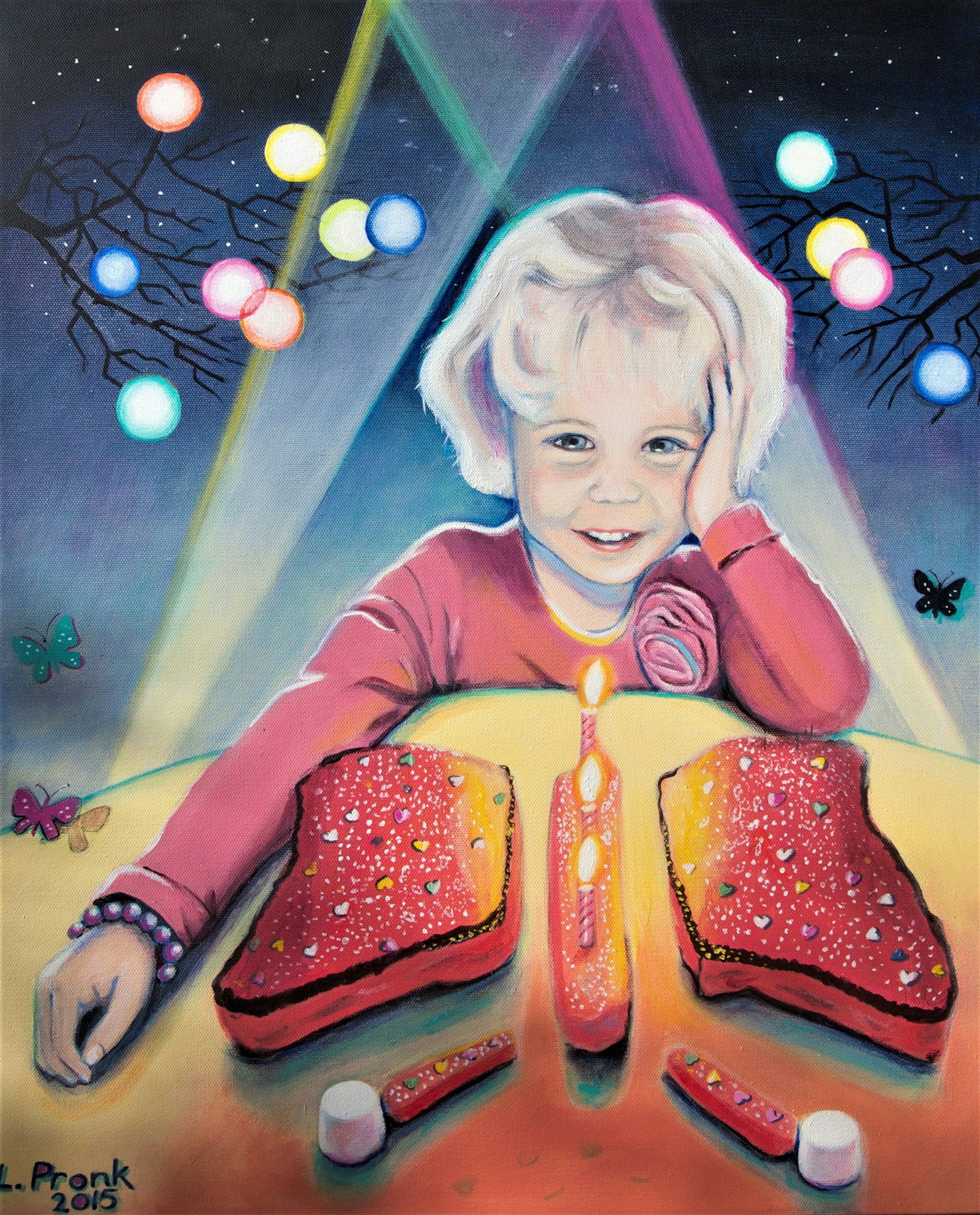 Portrait of Alice, Acrylic on canvas