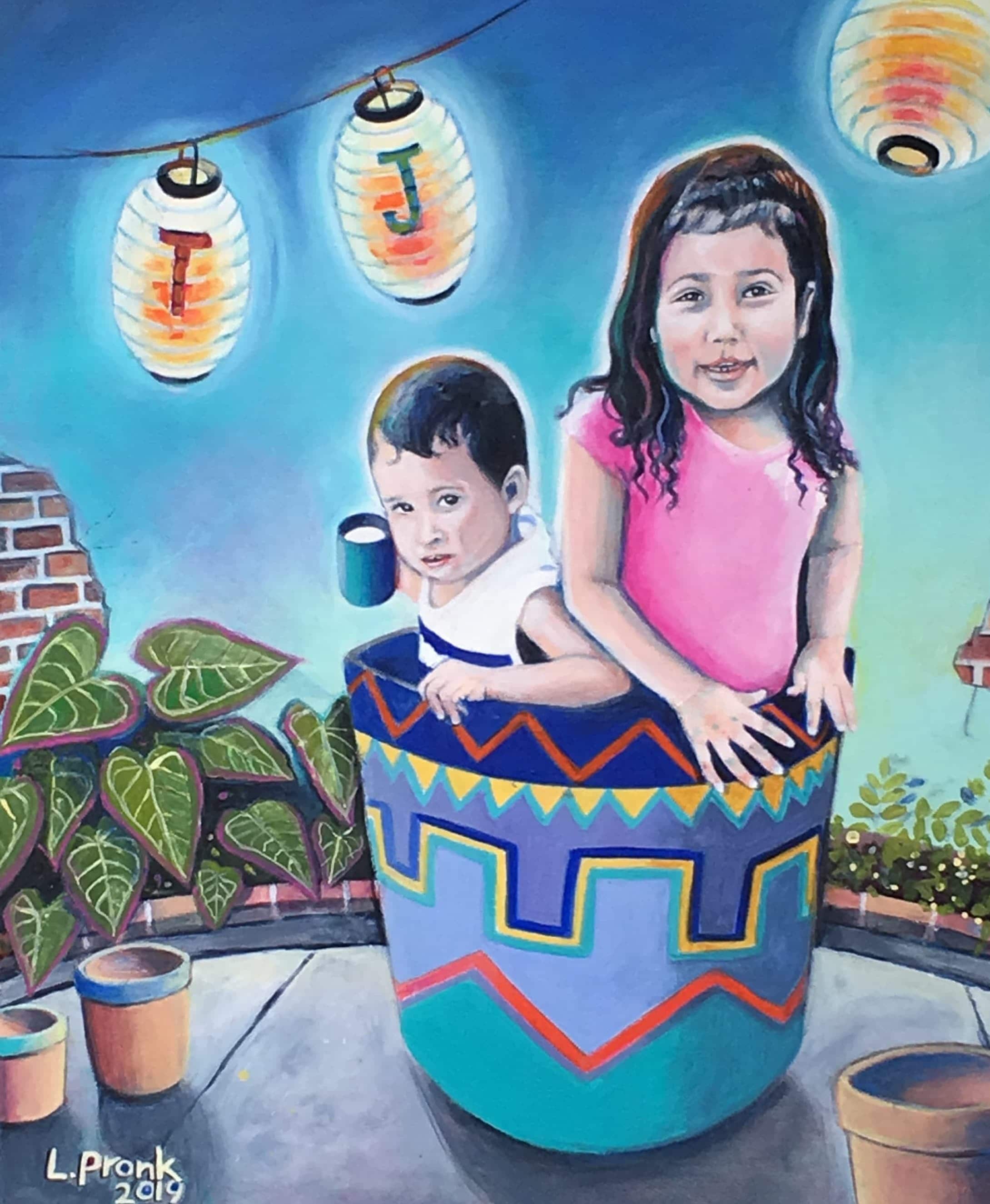 Acrylic on canvas - Thiago and Juliana