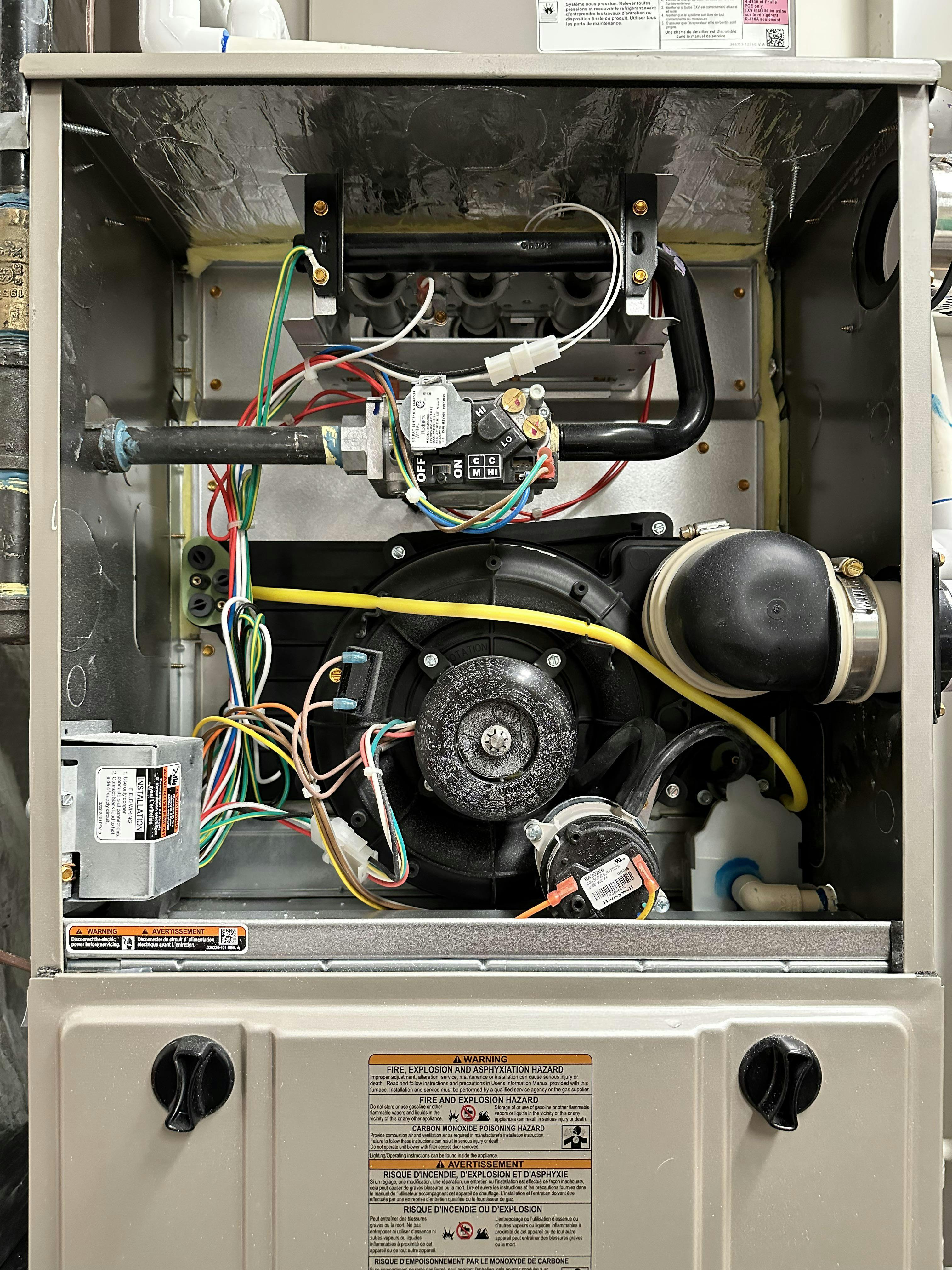 inside of furnace