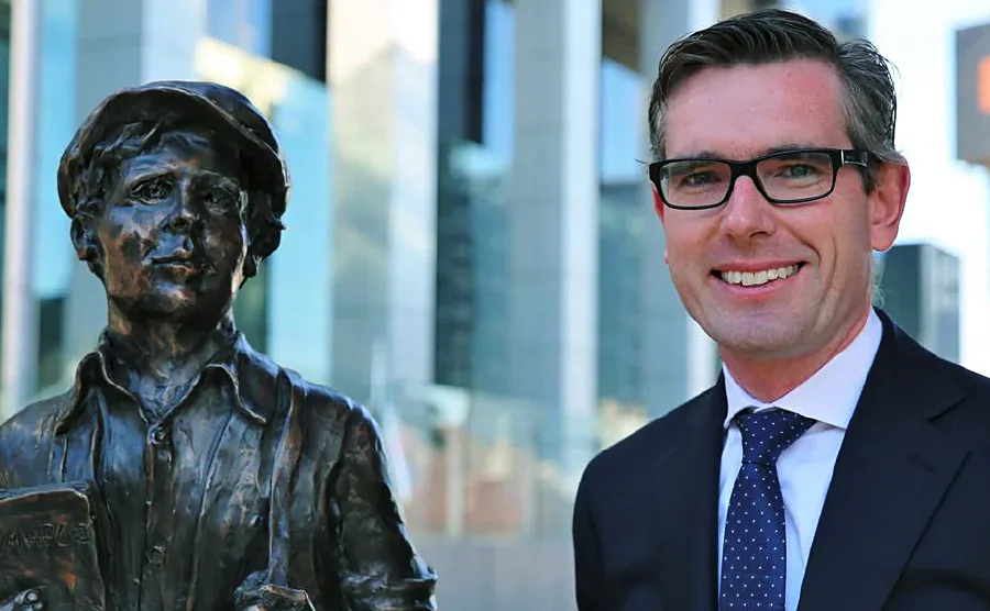 Lysicrates Foundation James Martin Statue in Martin Place Sydney