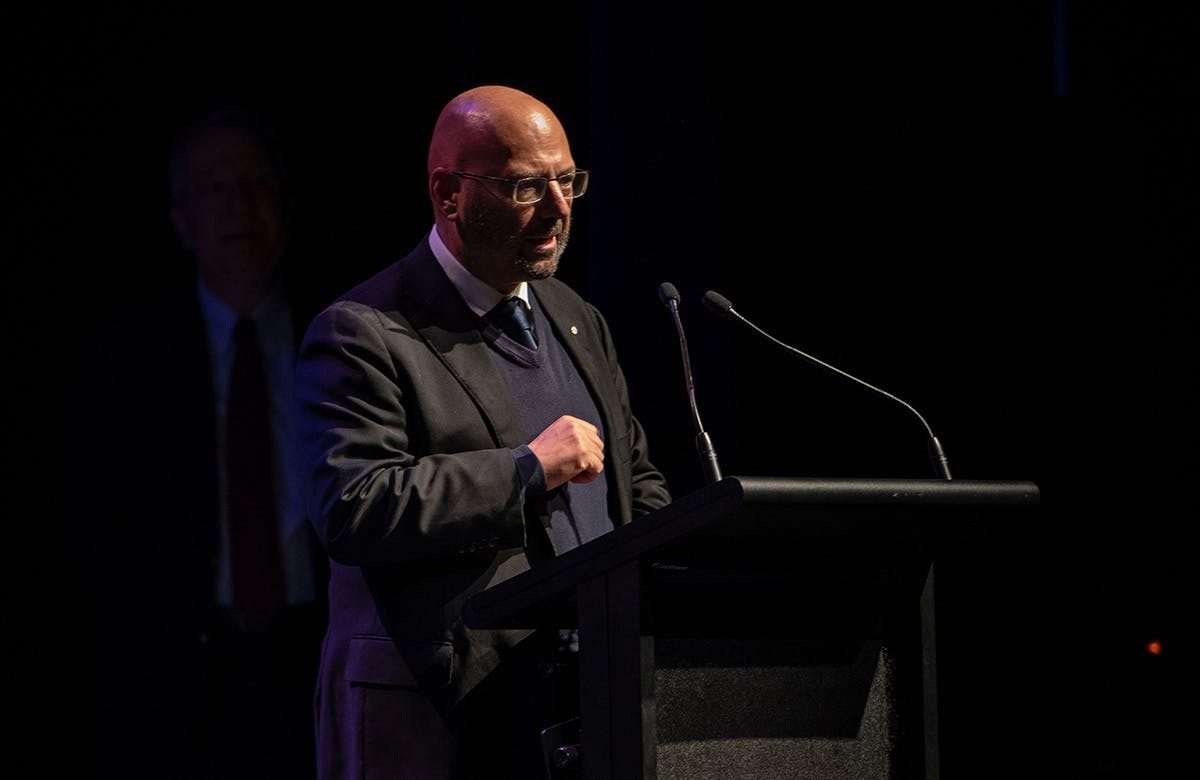 Martin Lysicrates  Playwright Prize 2019 Senator Arthur Sinodinos