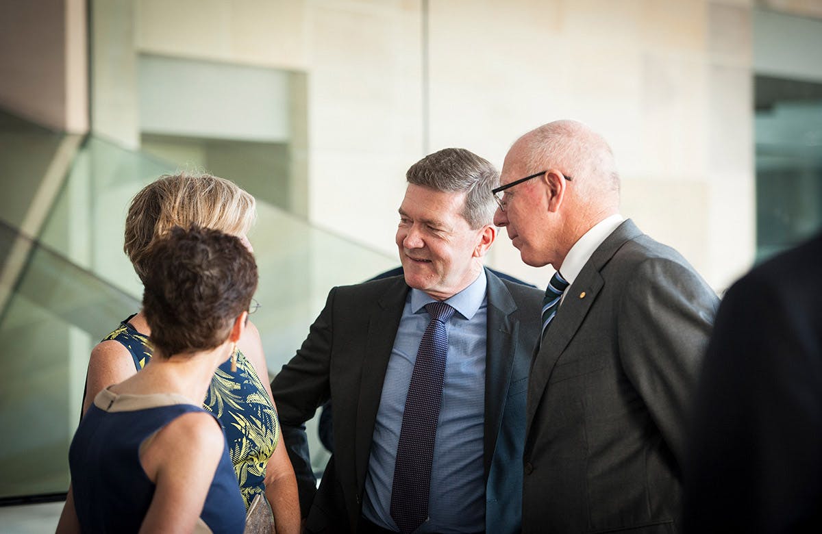 Lysicrates Prize 2016 Kim Ellis and Governor-General of Australia David Hurley