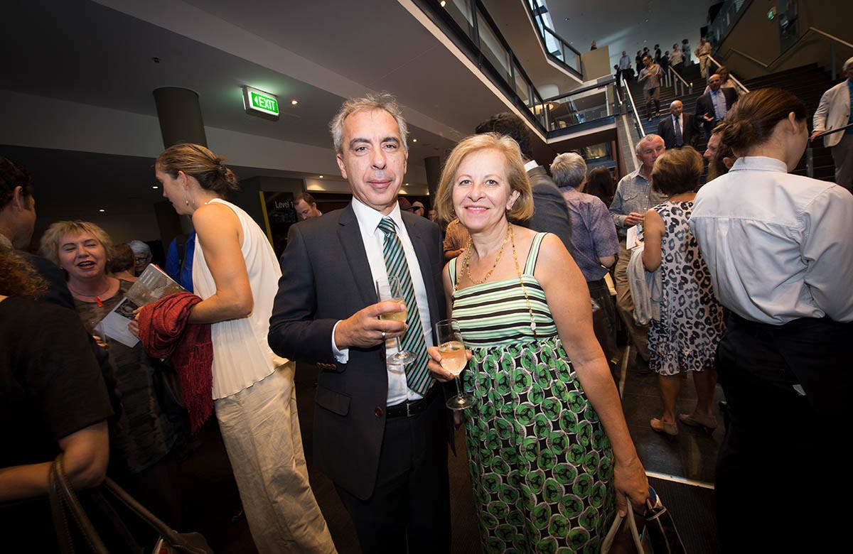 Lysicrates Prize 2016 Chairman of NESA Tom Alegounarias and Annetta Alegounarias
