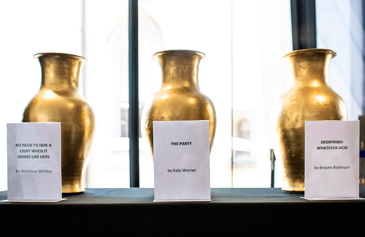 2 Lysicrates playwright prize playwriting play competition 2020 The voting urns