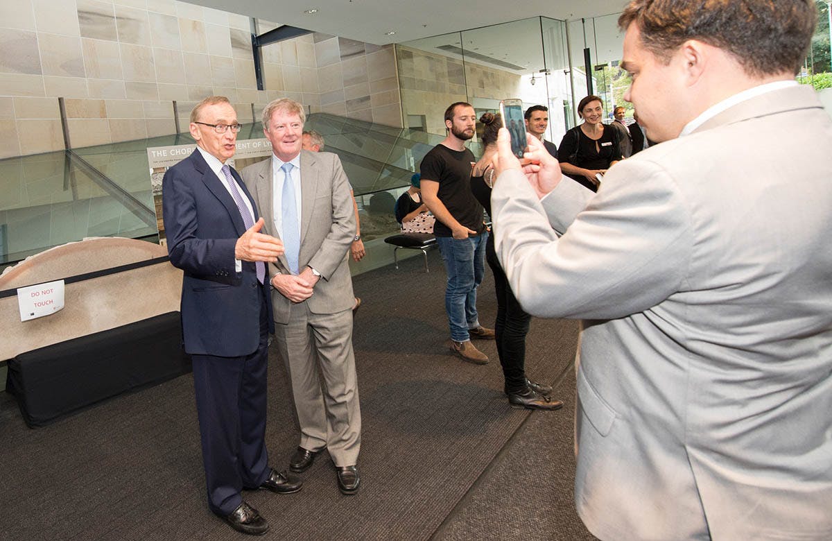 Lysicrates Prize 2016 Bob Carr and Alan Manly