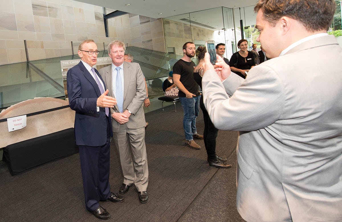 Lysicrates Prize 2016 Bob Carr and Alan Manly