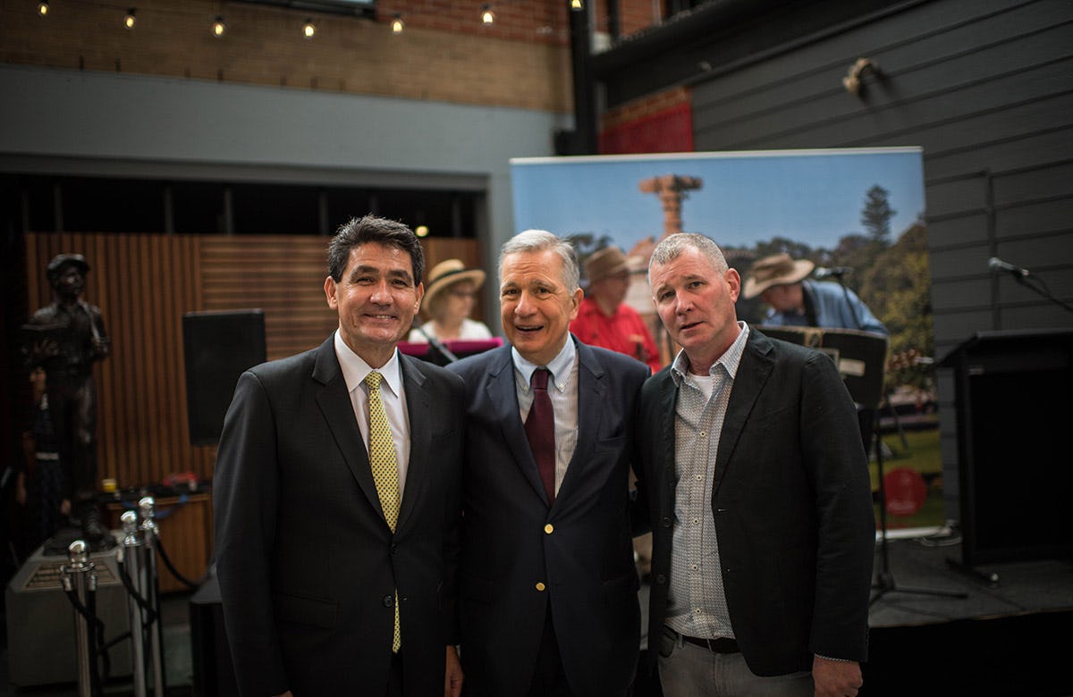 Lysicrates Prize 2017 Geoff Lee, John Azarias, Geoff Selig