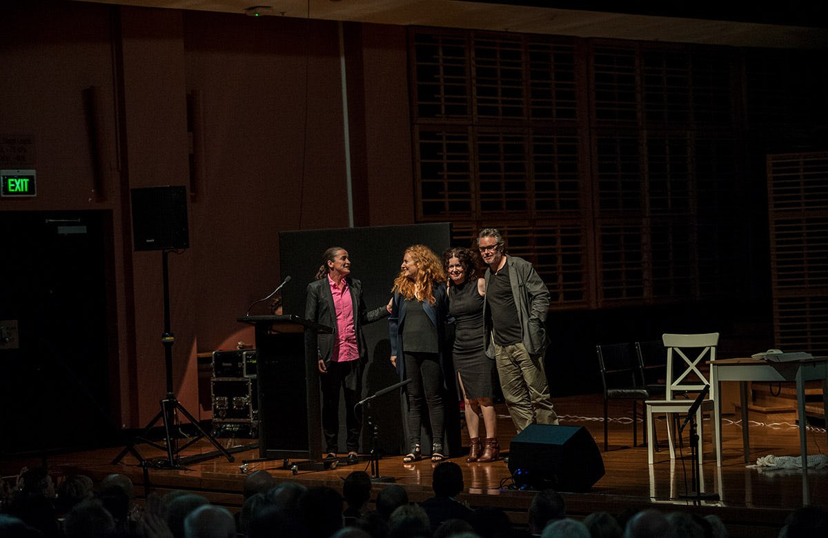 Lysicrates Prize 2016 Lee Lewis with Elise Hearst, Mary Rachael Brown and Campion Decent