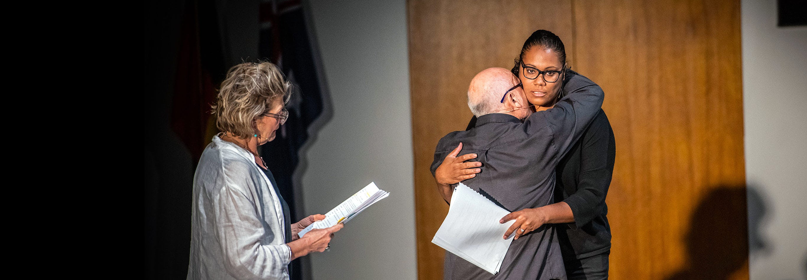 Lysicrates playwright prize playwriting play competition 2019 Cast Danny Adcock, Tina Bursill, Shakira Clanton, Victoria Haralabidou, Shiv Palekar