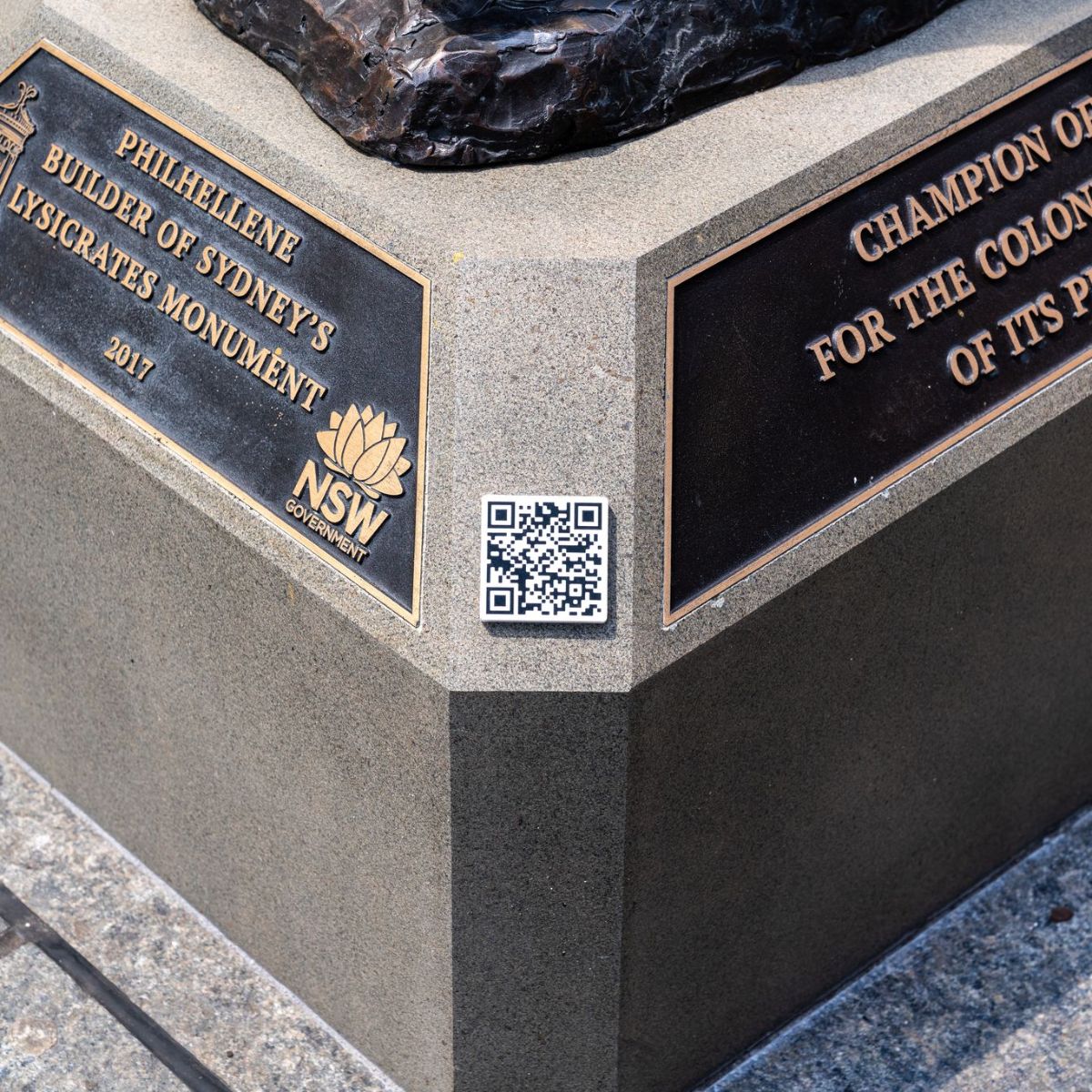 Lysicrates Foundation James Martin Statue