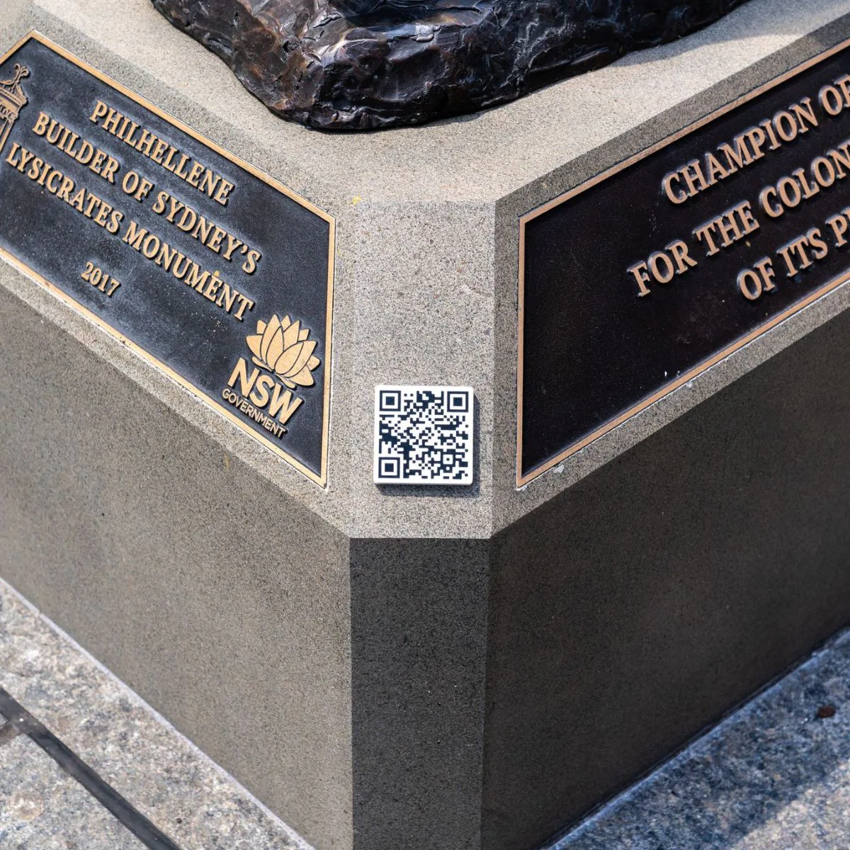 Lysicrates Foundation James Martin Statue