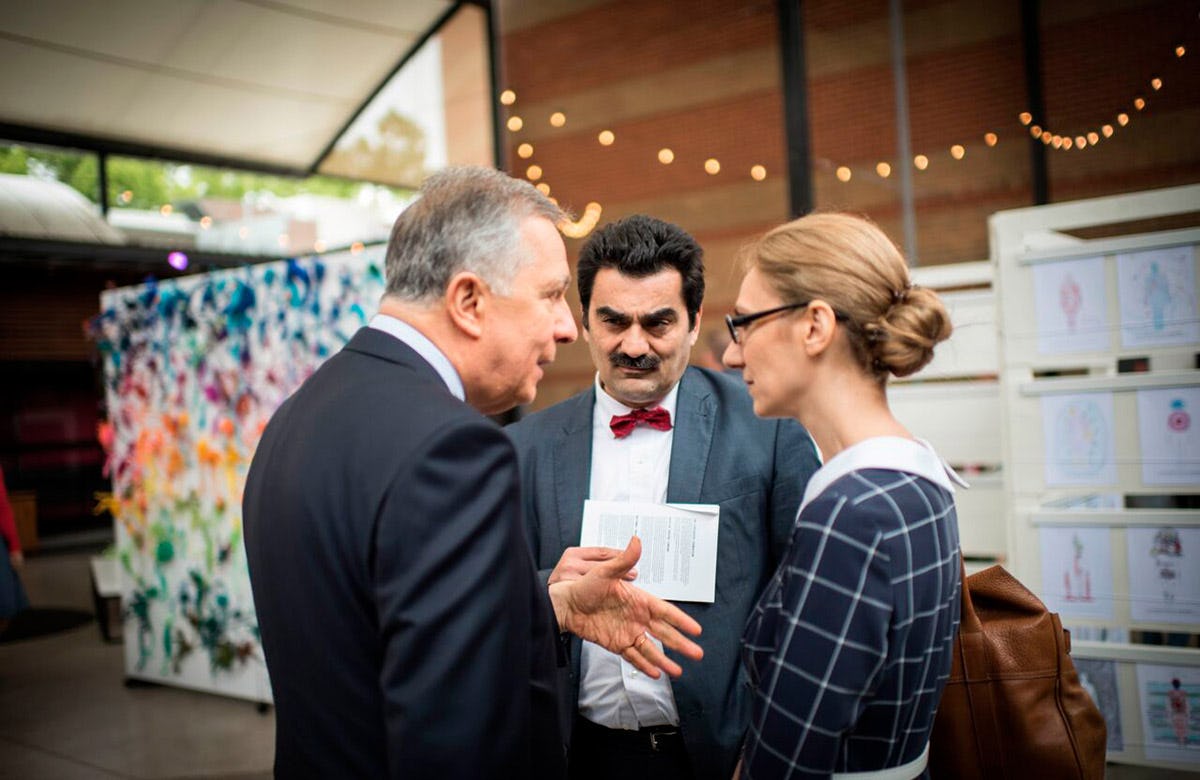 Lysicrates Prize 2017 John Azaris, Dr Stavro Kyrimias, Katia Gkigniza