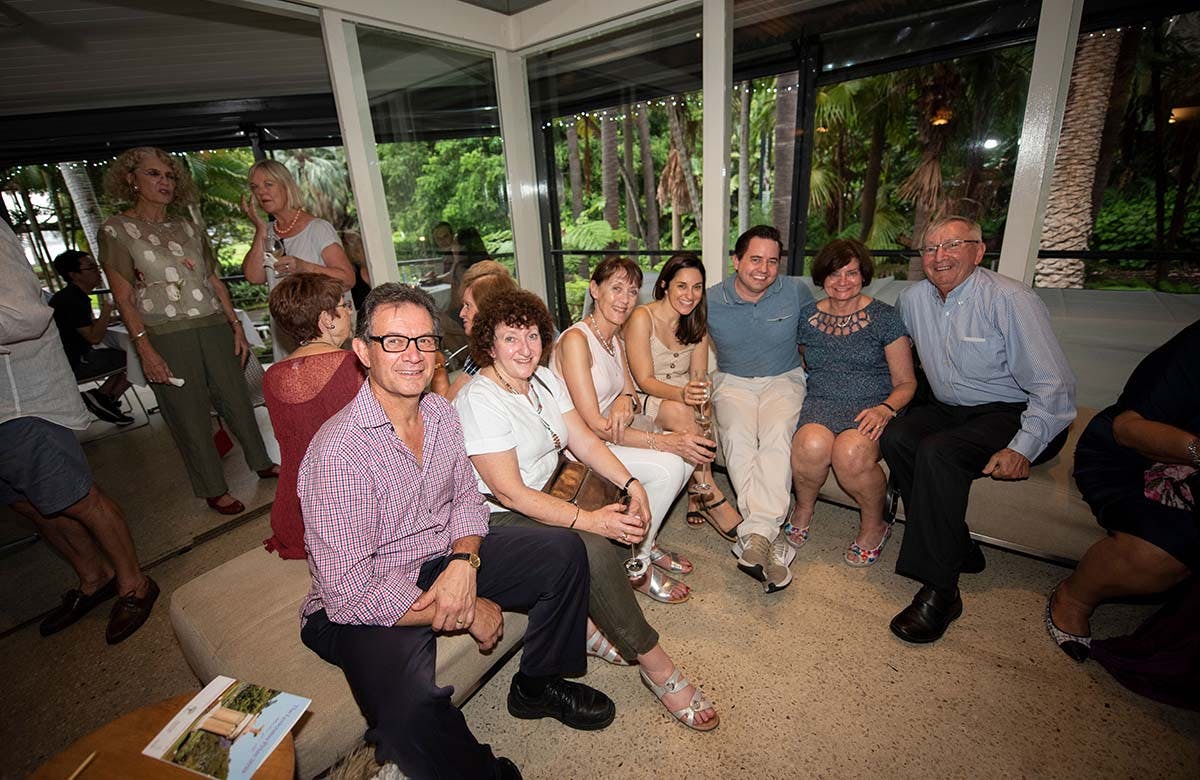 Lysicrates  Playwright Prize 2019 Harold Zev, Sandra Zev, Marion Canard, Annette Bark, Ross Bark, Marilyn Bark, Michael Bark