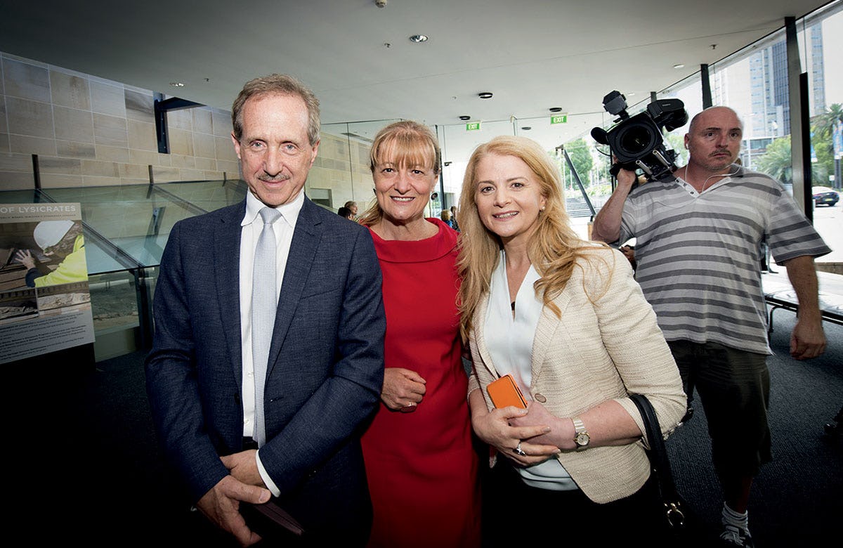 Lysicrates Prize 2016 Lord Mayor of Woollara Toni Zeltzer, Dr Eli Zeltzer and Councillor Angela Vithoulkas
