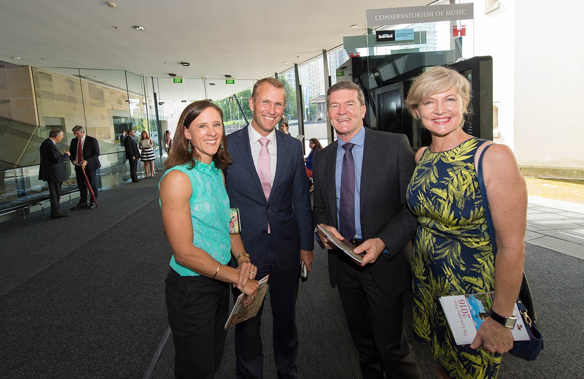 Lysicrates Prize 2016 Rob Stokes, Sophie Stokes, Kim Ellis, Antoinette Ellis