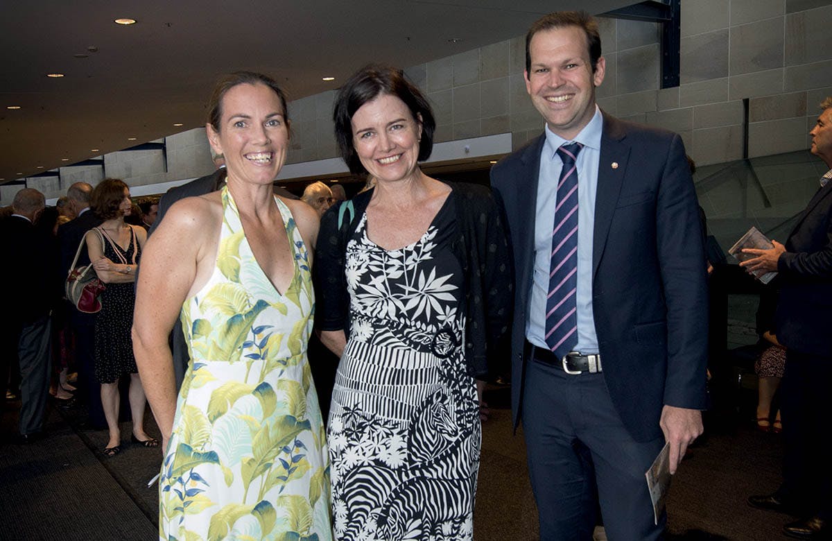 Lysicrates Prize 2016 Andrea Canavan, Louise Clegg and Senator Matt Canavan