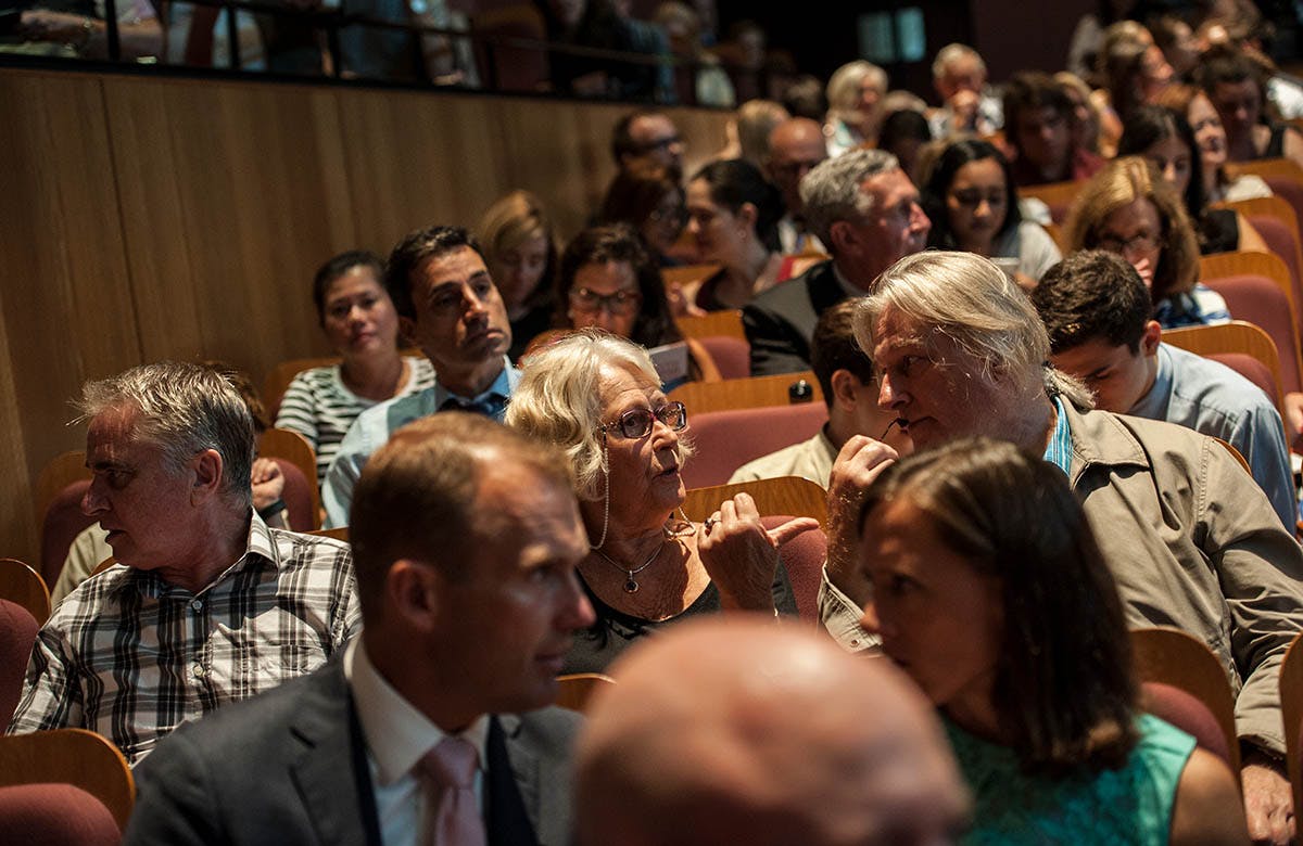 Lysicrates Prize 2016 Minister Rob Stokes and Sophie Stokes and Minister Duncan Gay