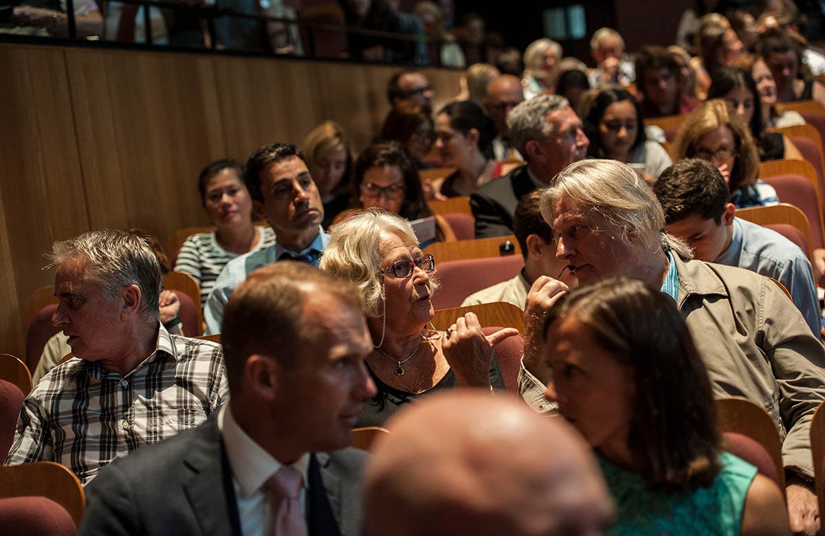 Lysicrates Prize 2016 Minister Rob Stokes and Sophie Stokes and Minister Duncan Gay