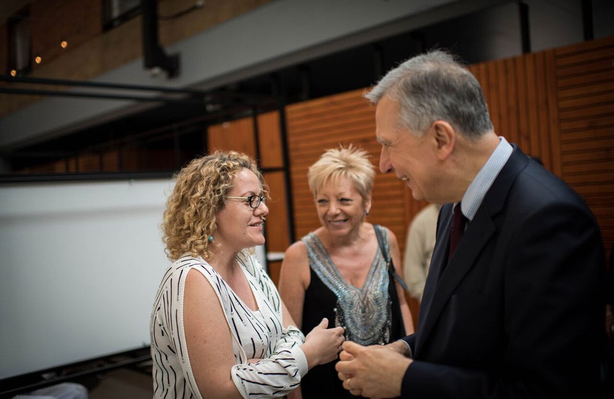 Lysicrates Prize 2017 Maritta Buikema, Linda Pace, John Azarias