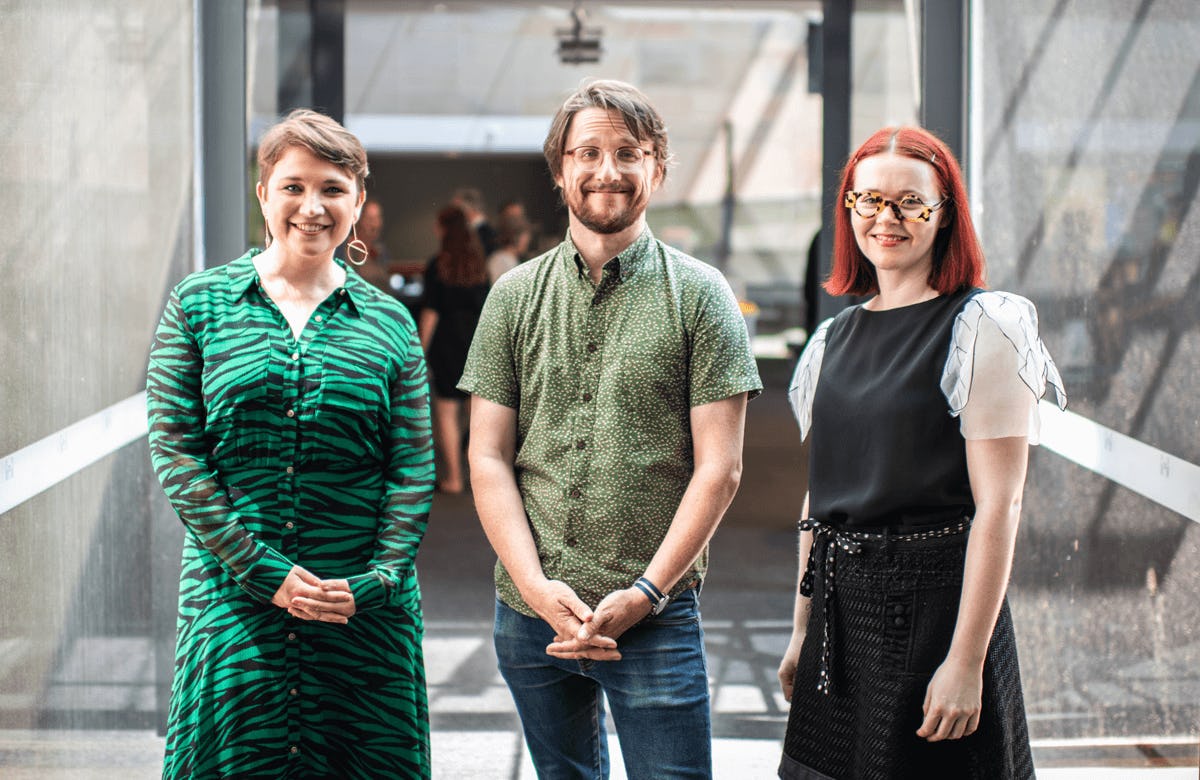 3 Lysicrates playwright prize playwriting play competition 2020 Katy Warner, Matthew Whittet, Brooke Robinson