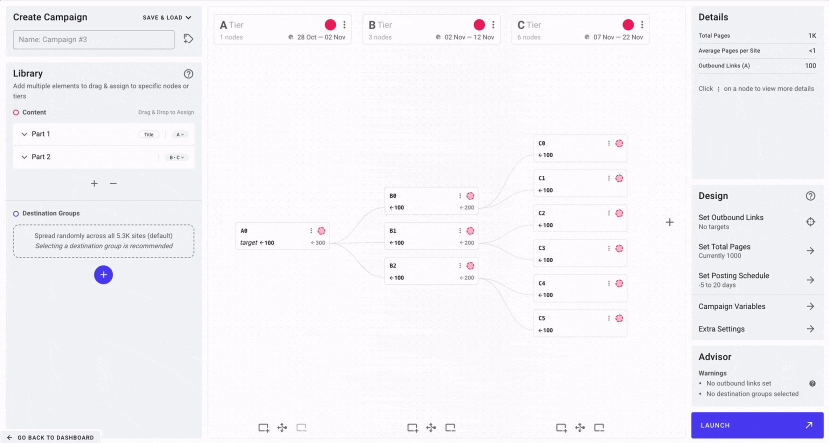 Selecting & Adding Destination Groups
