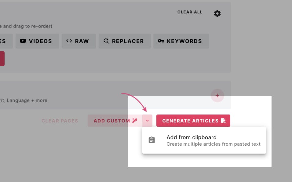 Add from Clipboard