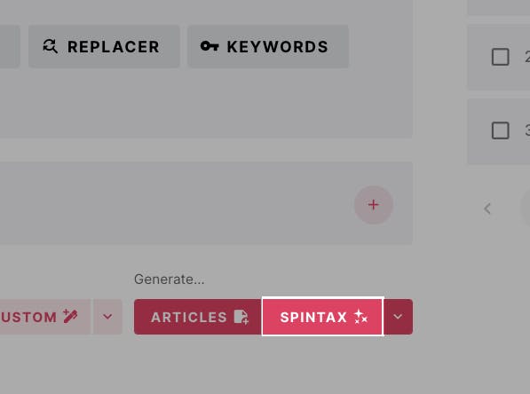 Main dashboard