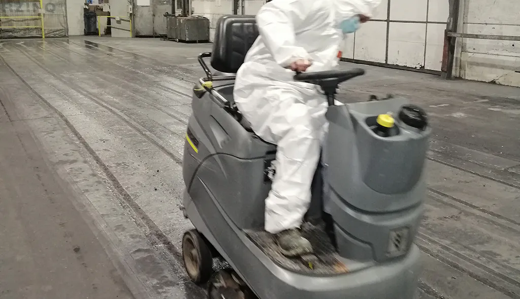 Reiniging bedrijfsomgevingen en productielijnen
