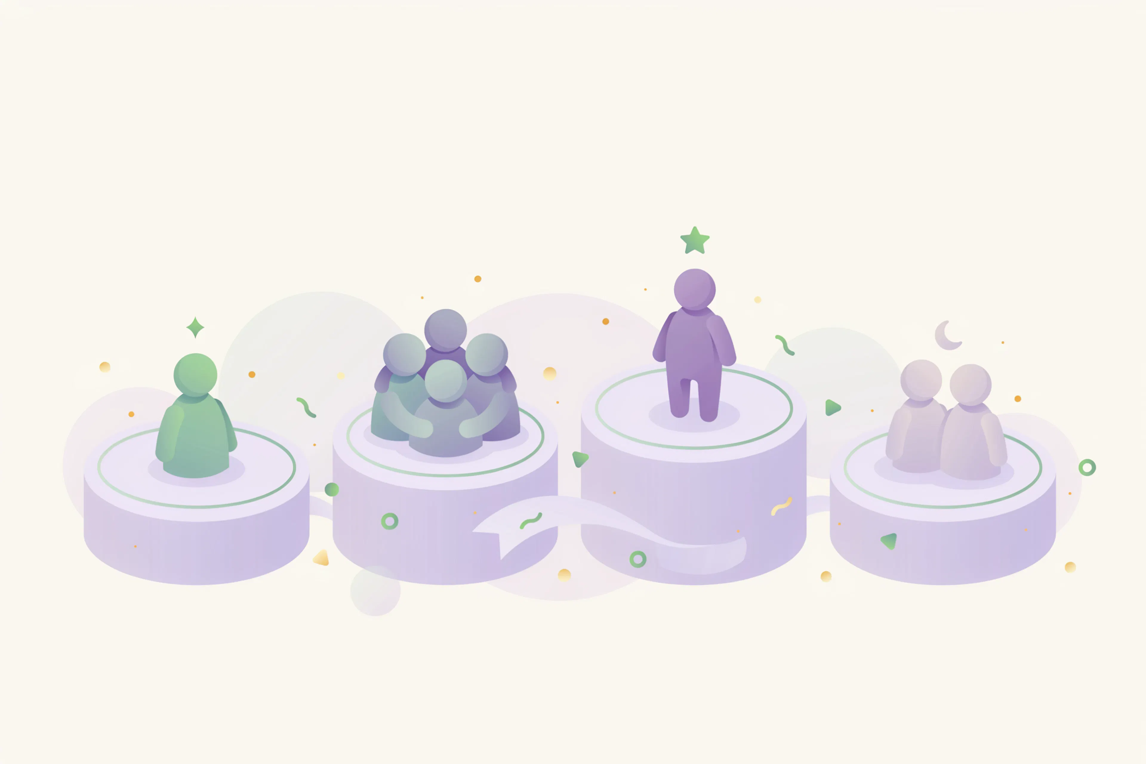 Сегменты клиентской базы: новые, активные, VIP, спящие