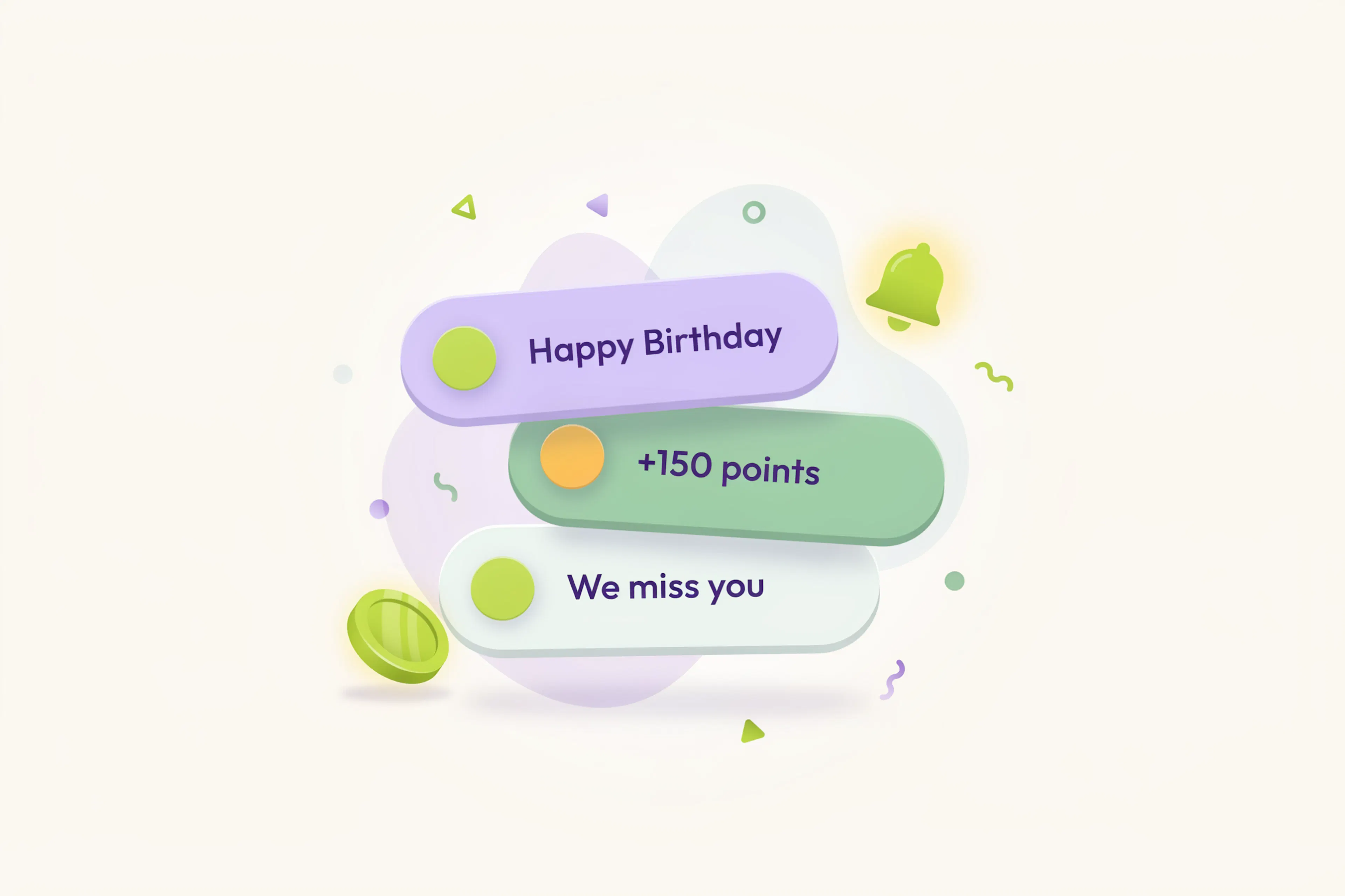 Примеры push-уведомлений программы лояльности