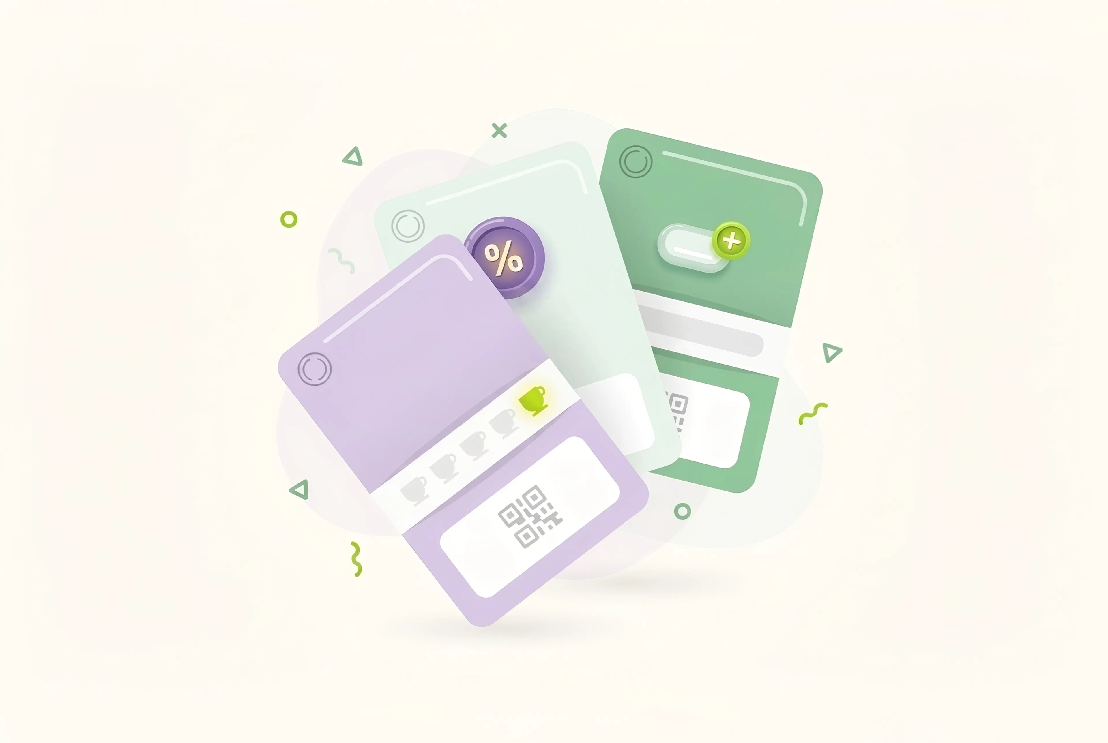 Карты разных механик лояльности в Apple Wallet