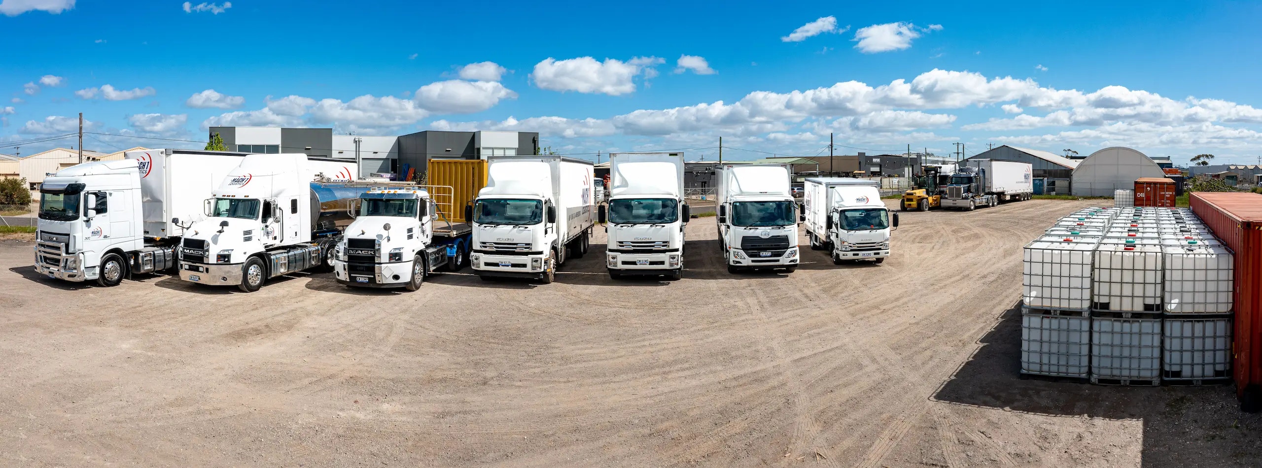 MACH 1 Logistics Fleet in yard