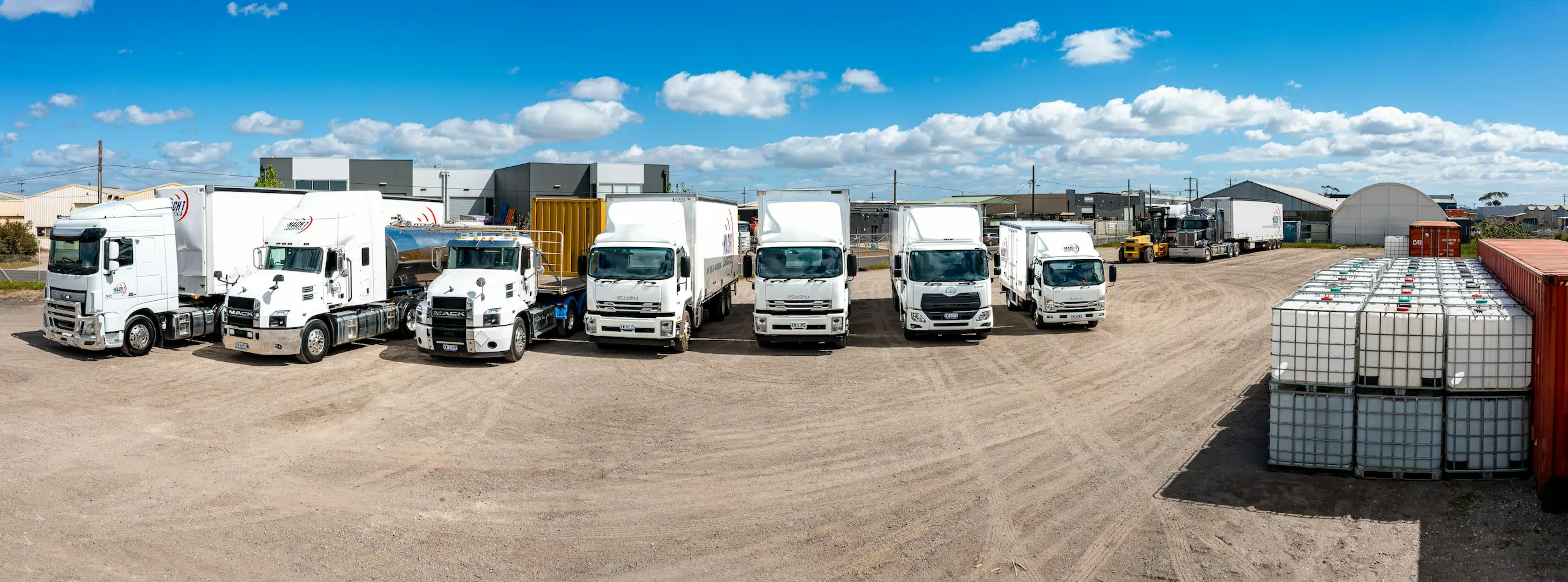 MACH 1 Logistics Fleet in yard