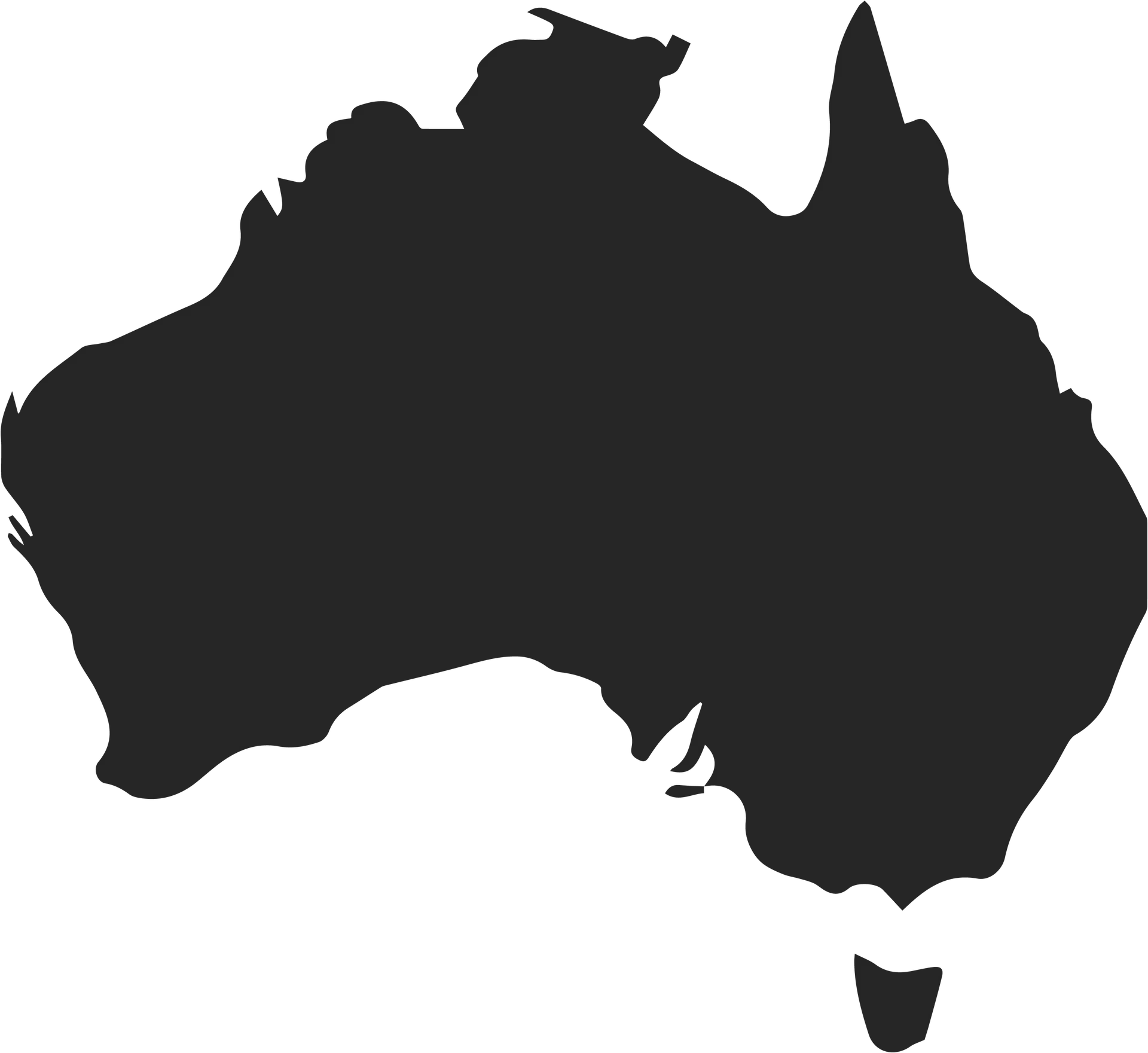 Map of Aus
