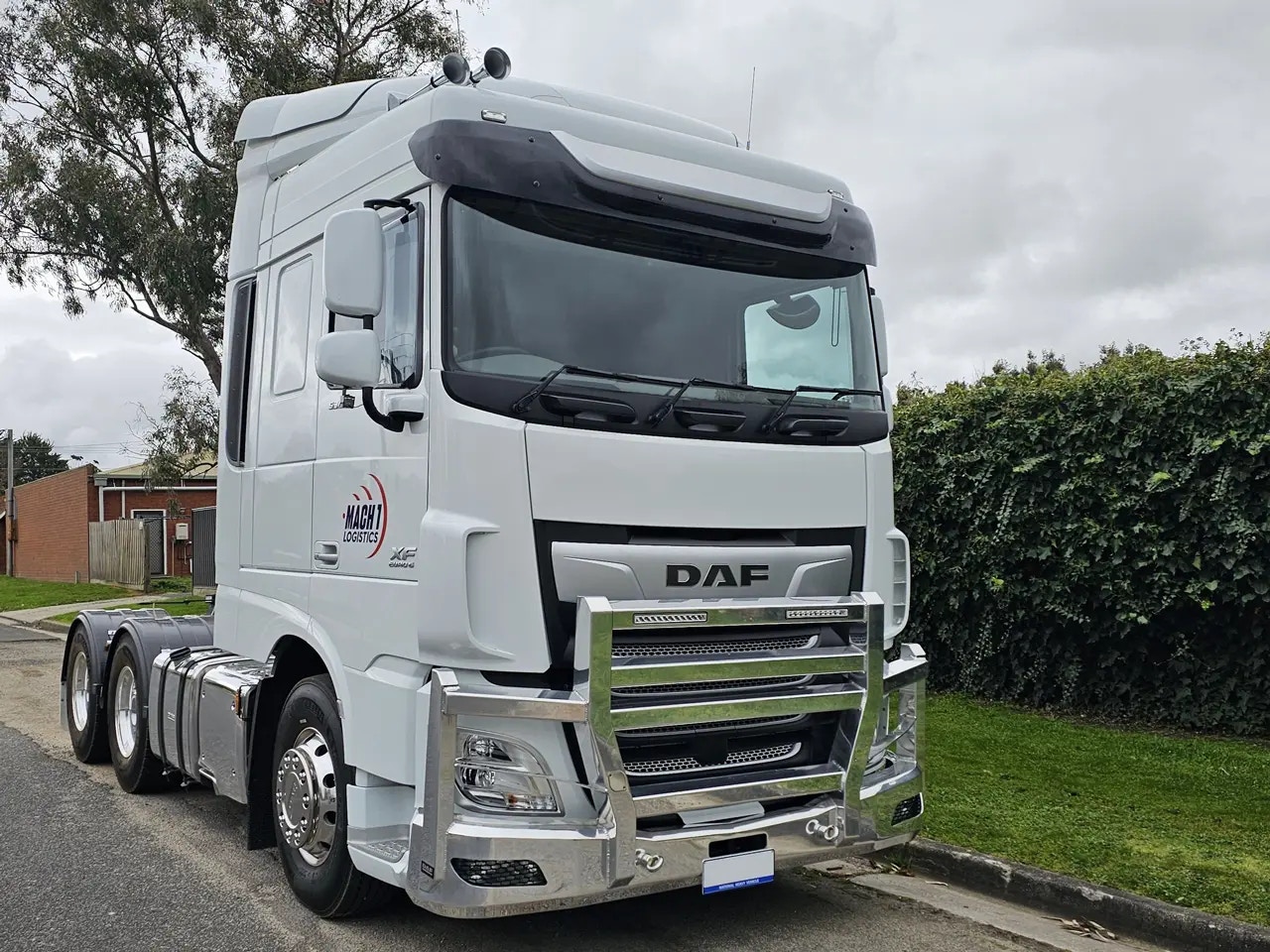 DAF XF parked on street