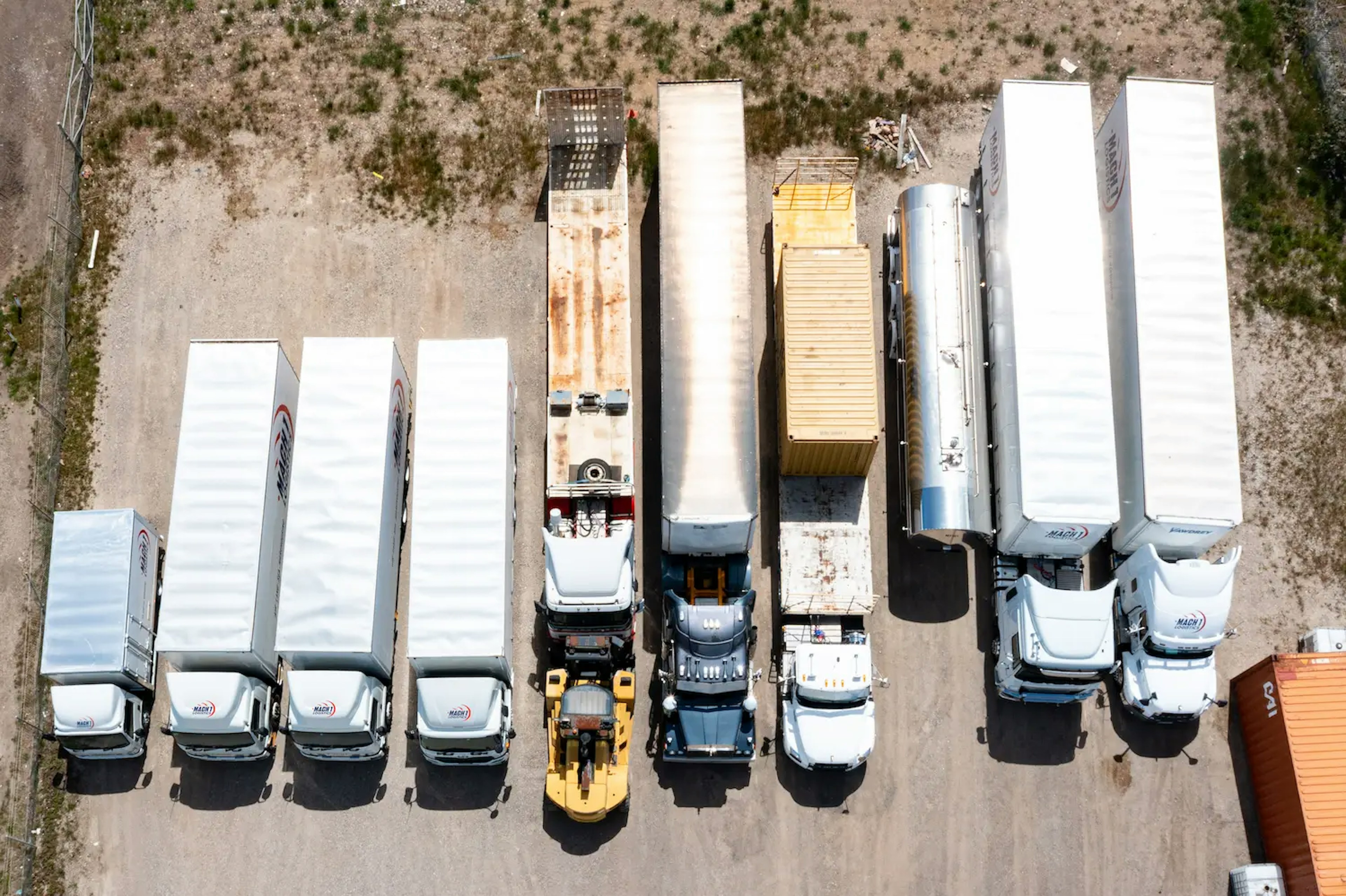 Overhead shot of MACH1s yard