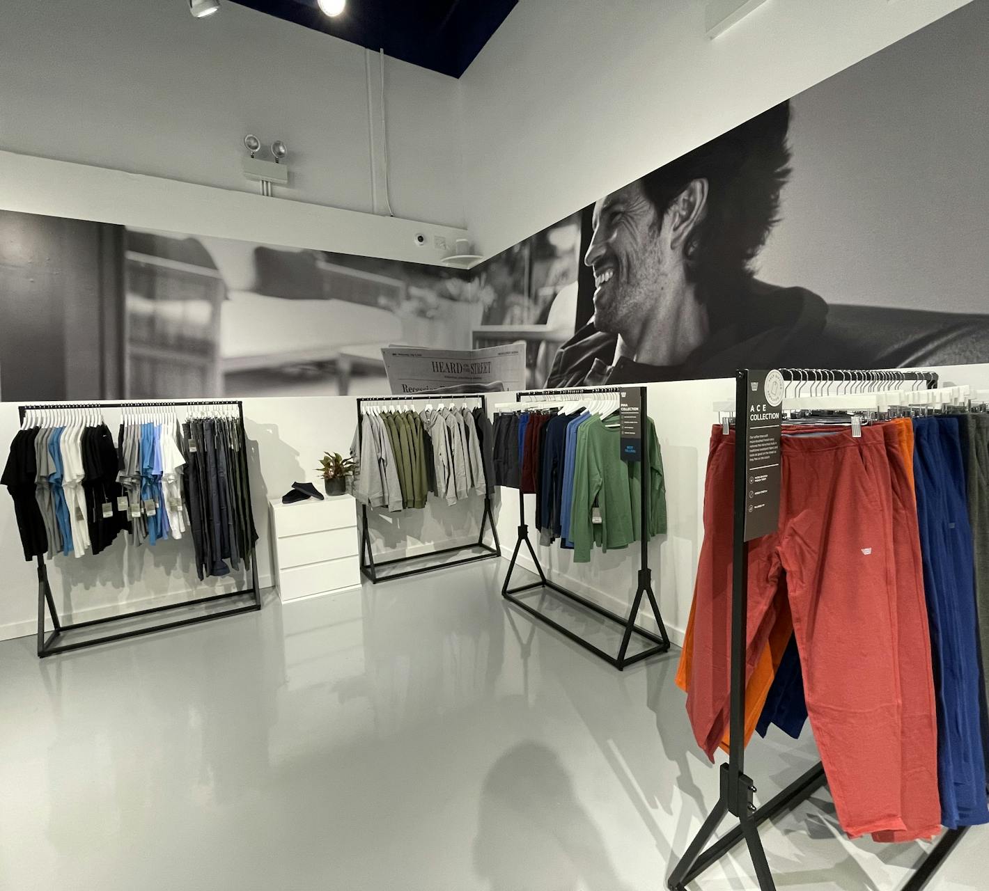 Image of a Mack Weldon show room