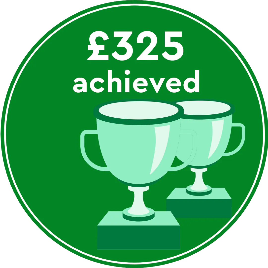 £325 Raised