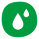 green circle with water