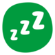 green circle with z's