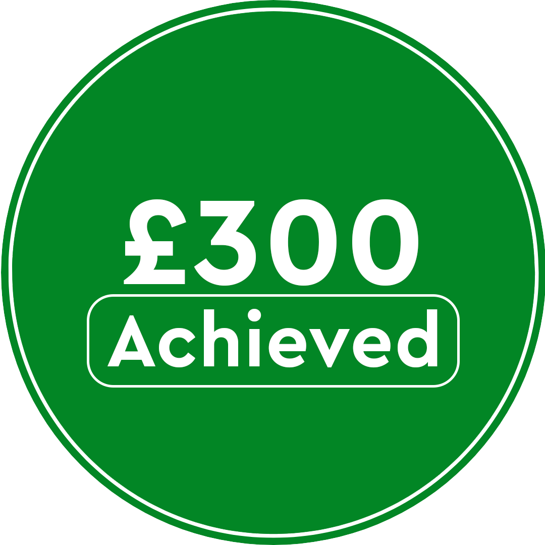 £300 milestone achieved