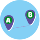Icon of two distance markers
