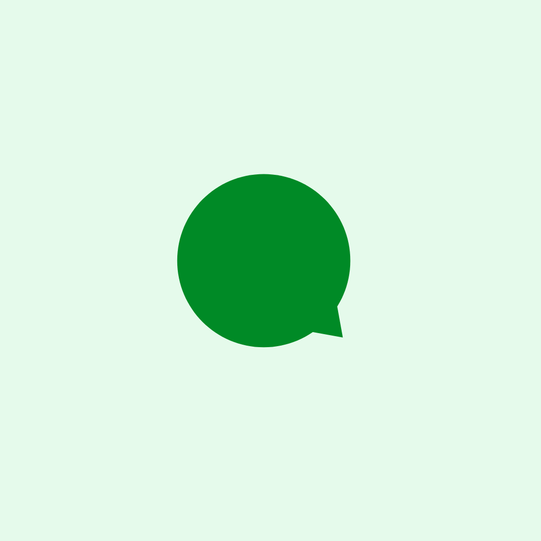 Speech bubble icon.