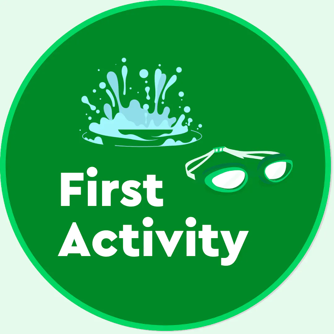 First activity badge.