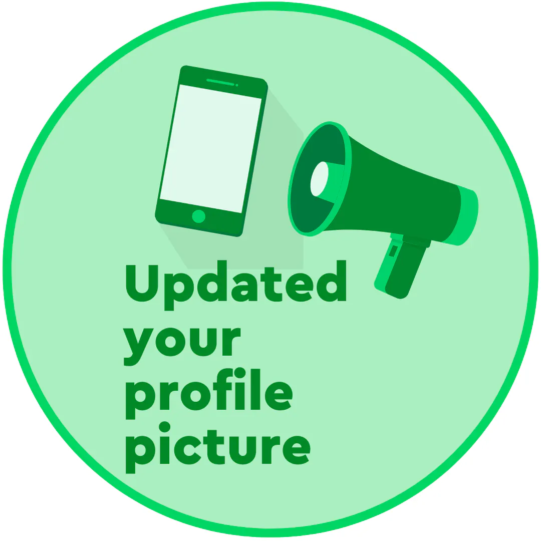 Updated profile picture badge.