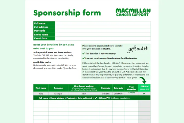Download sponsorship form.